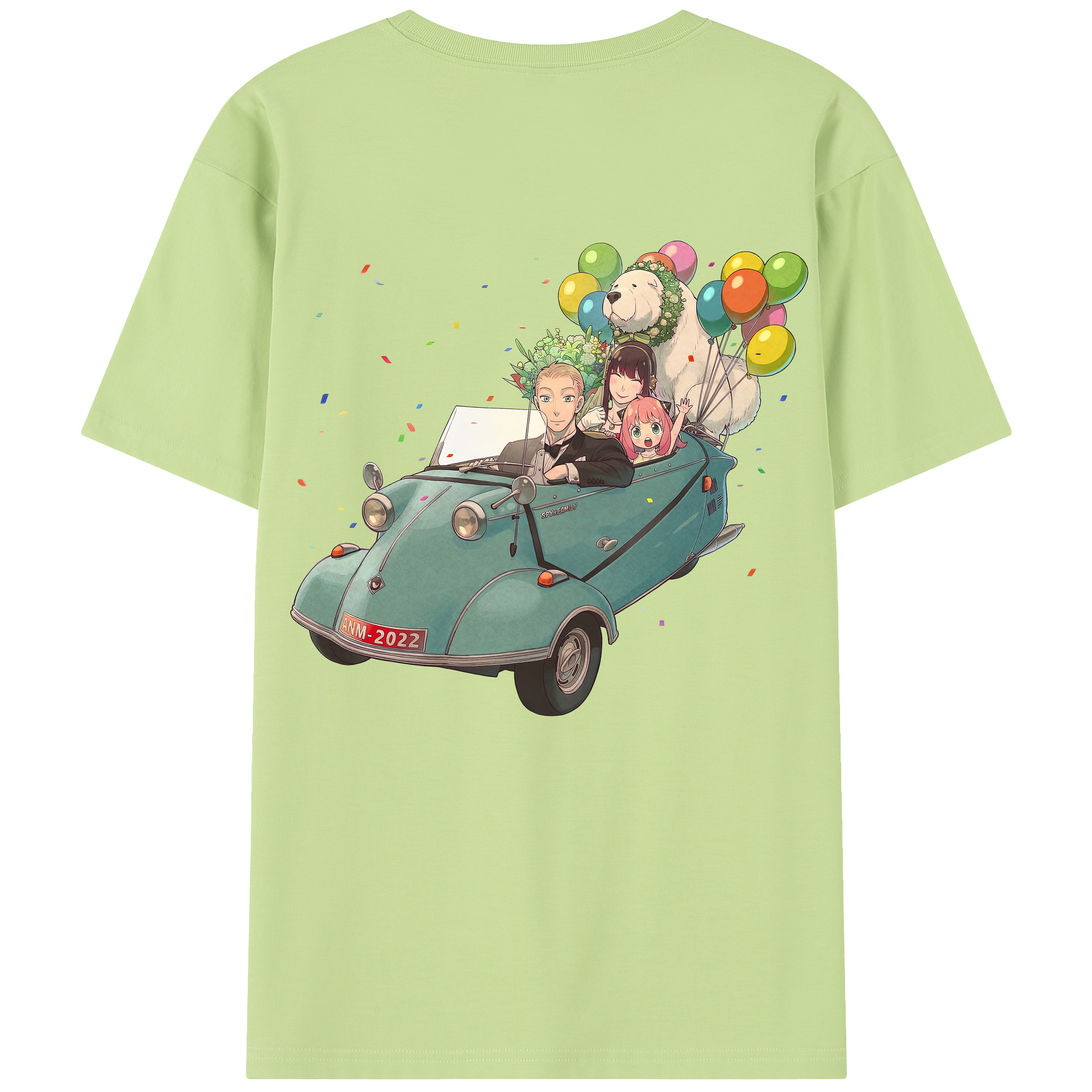 （画像用） SPY×FAMILY间谍家家酒 綿100％半袖Tシャツ（背面プリント）